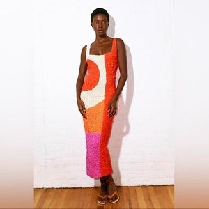 Mara Hoffman Sloane Popcorn Dress in Pomelo NWT